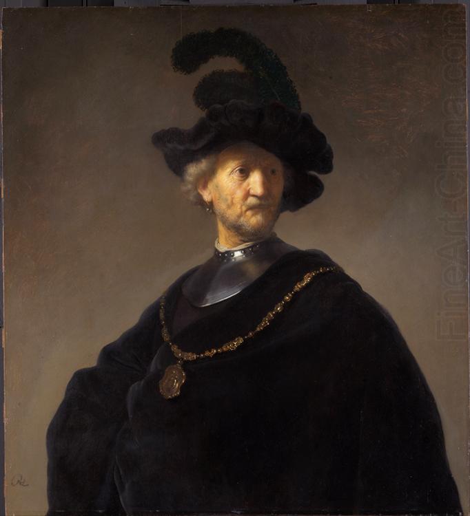 REMBRANDT Harmenszoon van Rijn Old man with gorget and black cap (mk33) china oil painting image